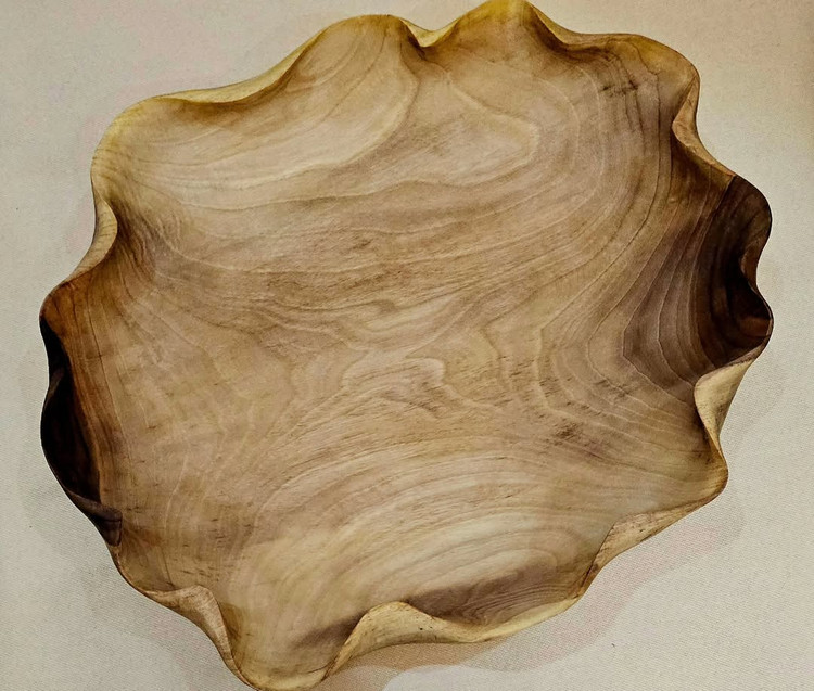 ظرف دفرمه چوب گردو