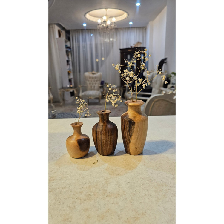 گلدان دکوری مدل خمره ای مجموعه ۳ عددی
